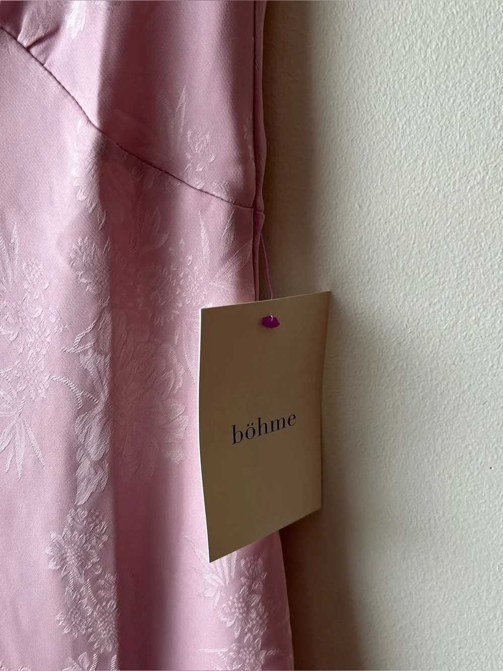 Bohme Mateo Floral Maxi Dress in Pink Small NWT